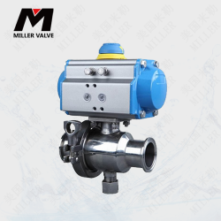 進口氣動卡箍球閥