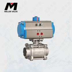 進口氣動三片式球閥