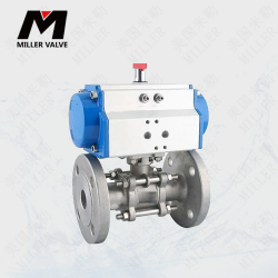 進口氣動帶手動球閥