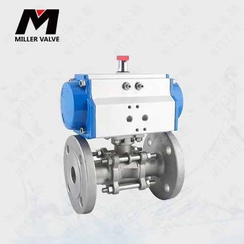 進口氣動帶手動球閥