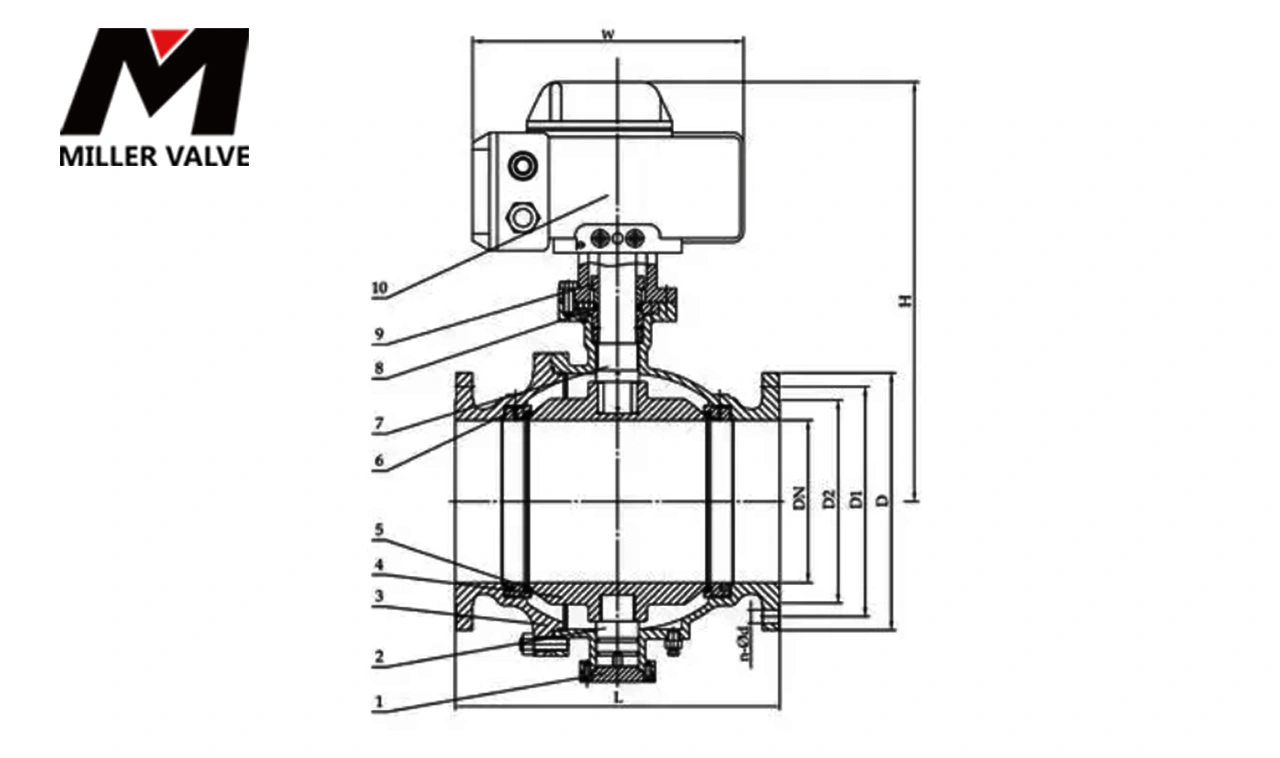 進口蒸汽電動球閥尺寸